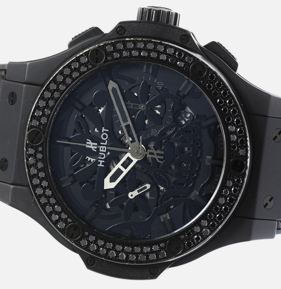 Hublot Big Bang Aero Bang Automatic Men's Watch Ceramic Case With Strap Authentic Luxury Timepiece