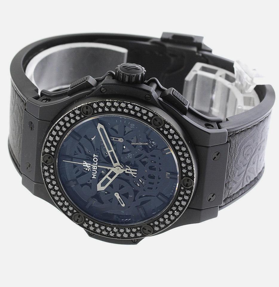 Hublot Big Bang Aero Bang Automatic Men's Watch Ceramic Case With Strap Authentic Luxury Timepiece