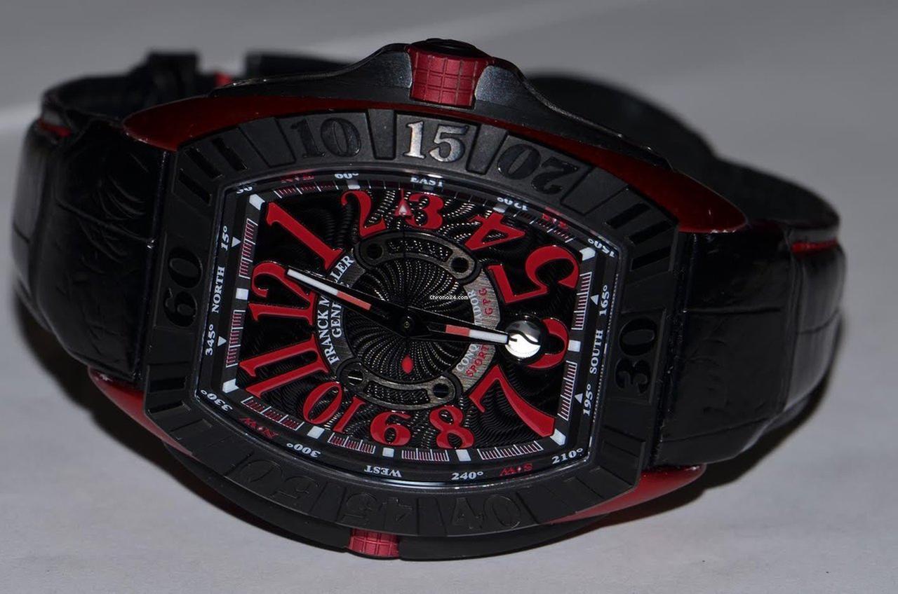 Franck Muller Conquistador GPG Automatic Men's Watch Titanium Case With Leather Strap Authentic Luxury Timepiece