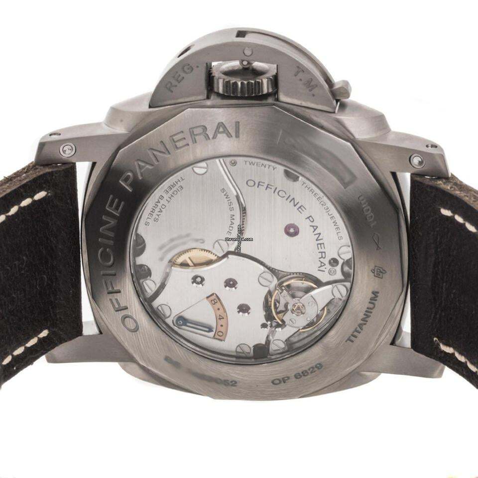 Panerai Luminor 1950 Manual winding Men's Watch Titanium Case With Leather Strap Authentic Luxury Timepiece