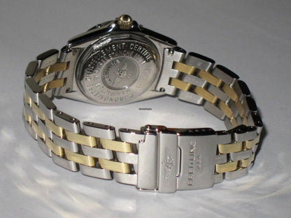 Breitling Quartz Women's Watch Gold/Steel Case With Gold/Steel Strap Authentic Luxury Timepiece