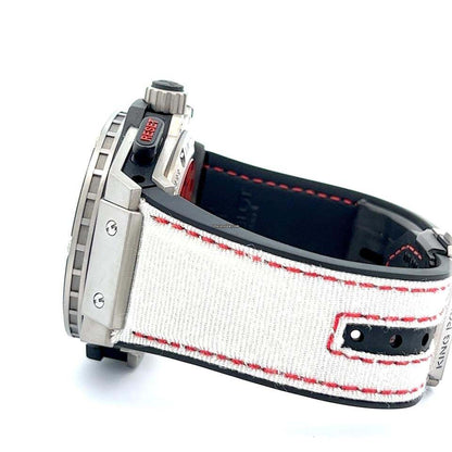 Hublot King Power Automatic Men's Watch Case With Textile Strap Authentic Luxury Timepiece