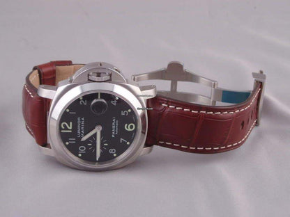 Panerai Luminor Marina Automatic Automatic Men's Watch Steel Case With Leather Strap Authentic Luxury Timepiece