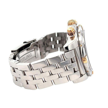 Breitling Chronomat Automatic Men's Watch Gold/With Steel Case and Strap Authentic Luxury Timepiece