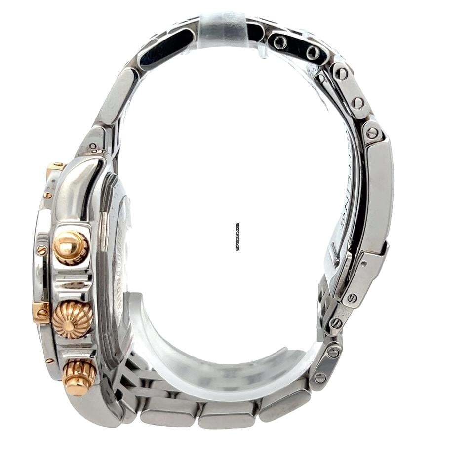 Breitling Chronomat Automatic Men's Watch Gold/With Steel Case and Strap Authentic Luxury Timepiece