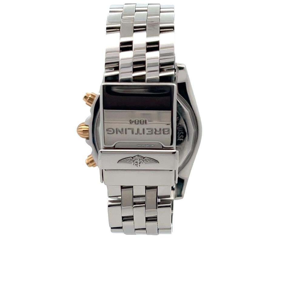 Breitling Chronomat Automatic Men's Watch Gold/With Steel Case and Strap Authentic Luxury Timepiece