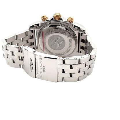 Breitling Chronomat Automatic Men's Watch Gold/With Steel Case and Strap Authentic Luxury Timepiece