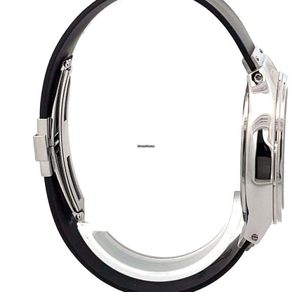 Hublot Quartz Men's Watch Steel Case With Rubber Strap Authentic Luxury Timepiece