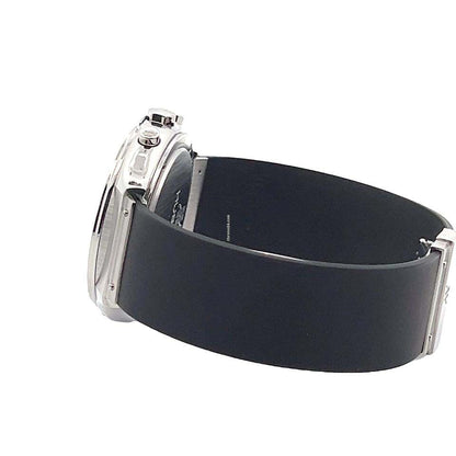 Hublot Quartz Men's Watch Steel Case With Rubber Strap Authentic Luxury Timepiece