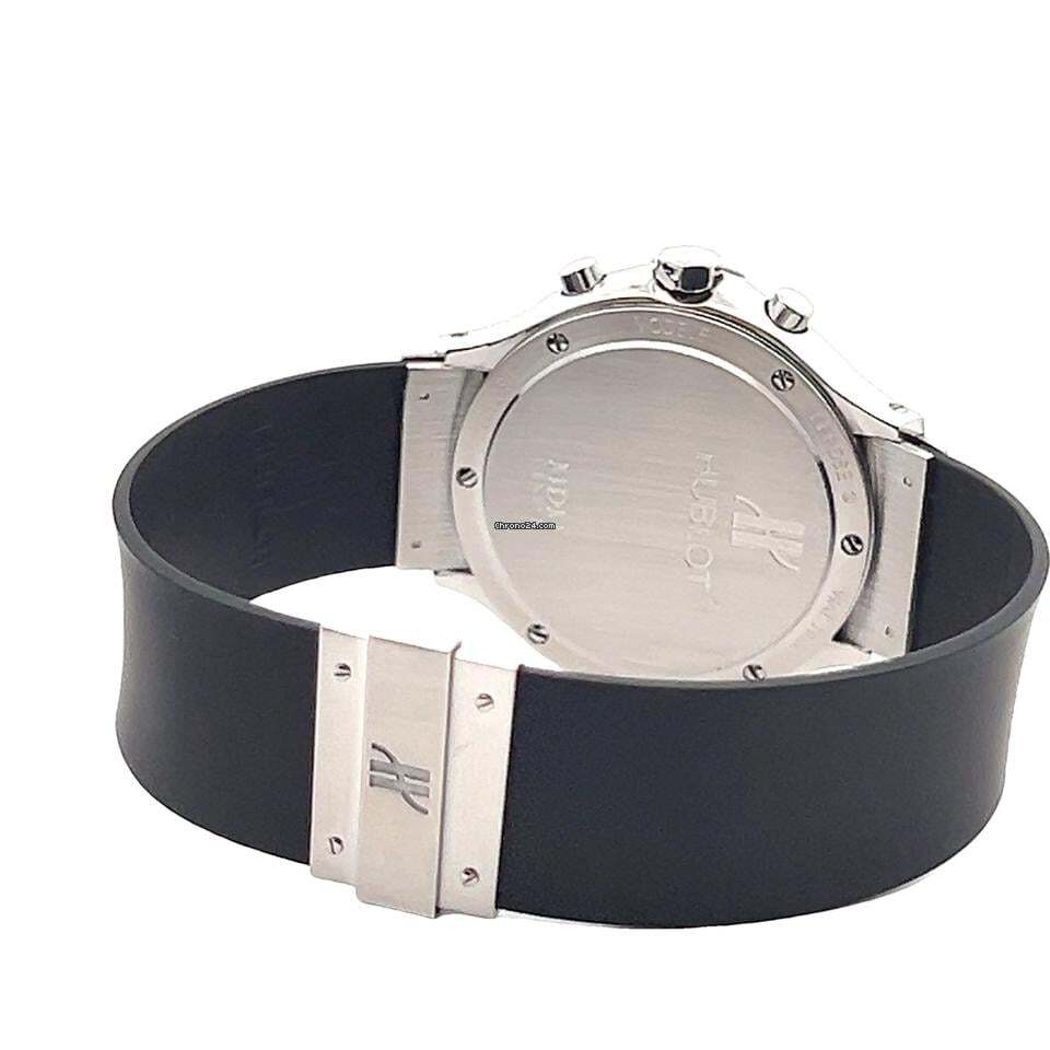 Hublot Quartz Men's Watch Steel Case With Rubber Strap Authentic Luxury Timepiece