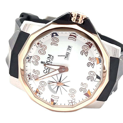 Corum Admiral's Cup Automatic Unisex Watch Titanium Case With Rubber Strap Authentic Luxury Timepiece