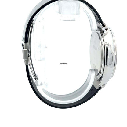 Hublot Quartz Men's Watch Steel Case With Rubber Strap Authentic Luxury Timepiece