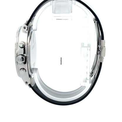 Hublot Quartz Men's Watch Steel Case With Rubber Strap Authentic Luxury Timepiece