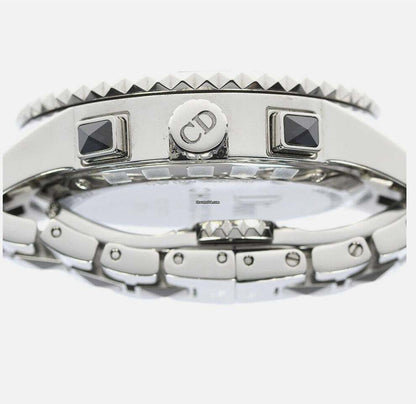 Dior Christal Quartz Women's Watch With Steel Case and Strap Authentic Luxury Timepiece