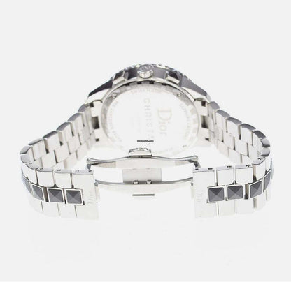 Dior Christal Quartz Women's Watch With Steel Case and Strap Authentic Luxury Timepiece