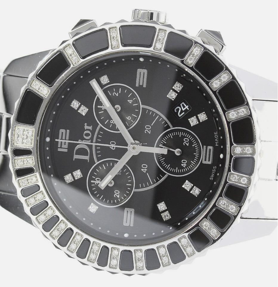 Dior Christal Quartz Women's Watch With Steel Case and Strap Authentic Luxury Timepiece