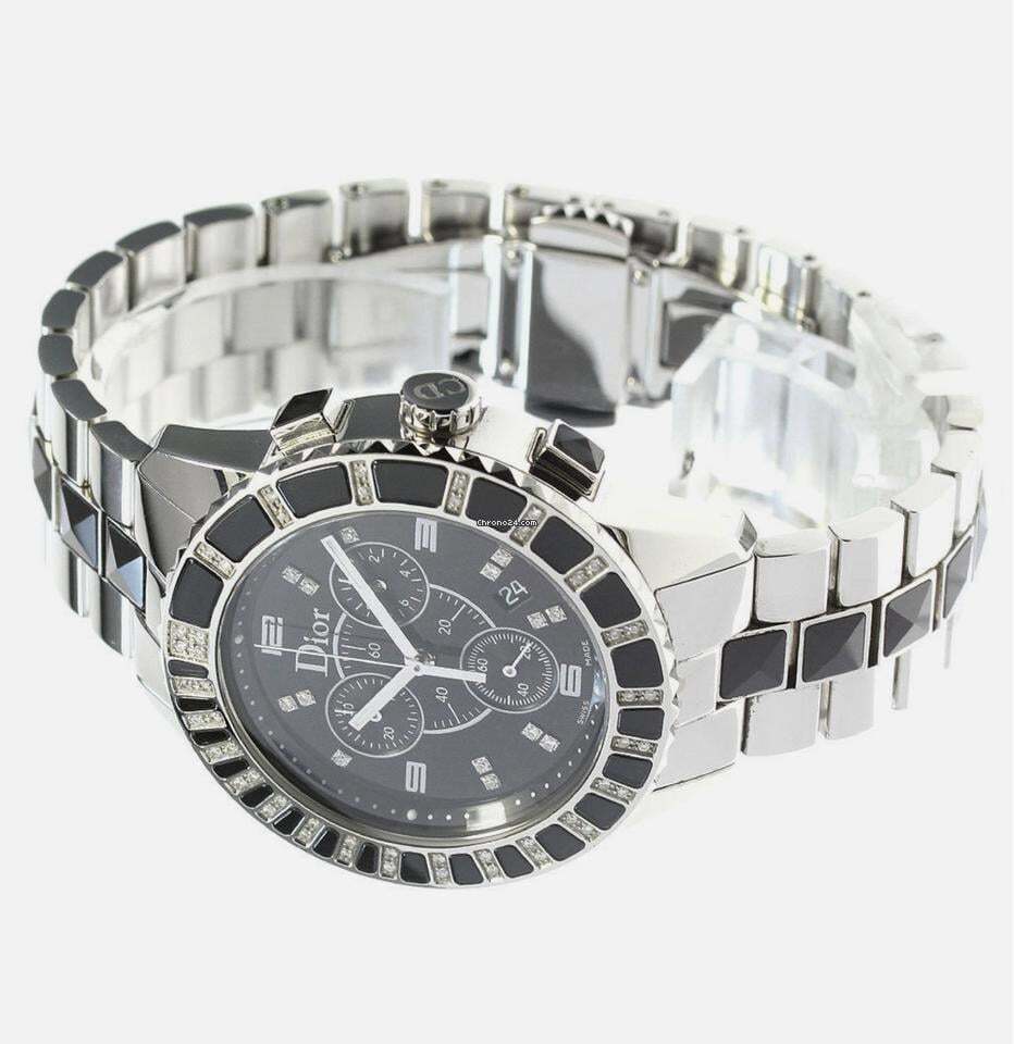 Dior Christal Quartz Women's Watch With Steel Case and Strap Authentic Luxury Timepiece