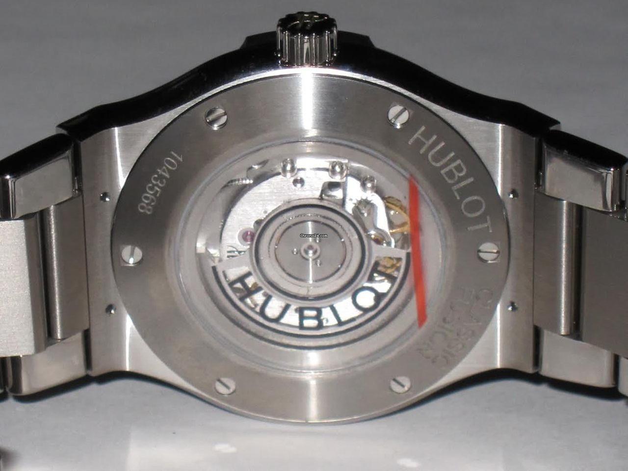 Hublot Classic Fusion Automatic Men's Watch With Steel Case and Strap Authentic Luxury Timepiece