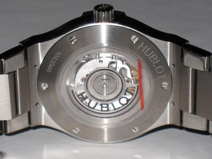 Hublot Classic Fusion Automatic Men's Watch With Steel Case and Strap Authentic Luxury Timepiece