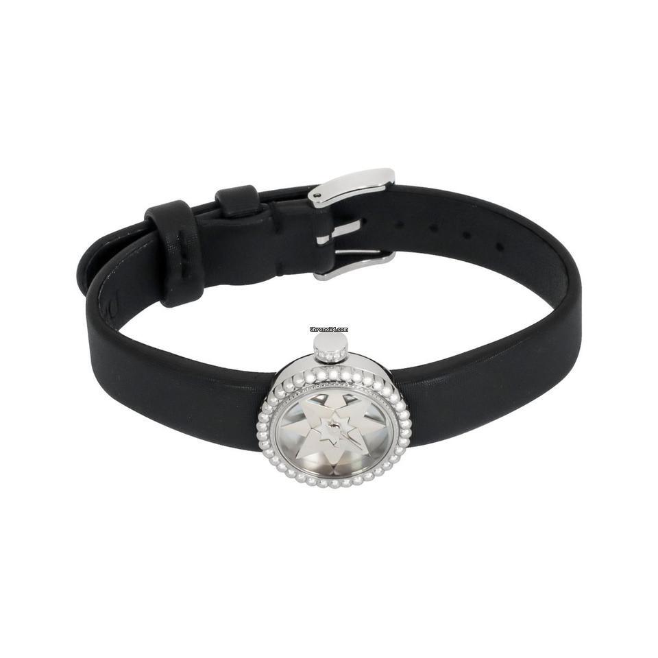 Quartz Women's Watch Steel Case With Leather Strap Authentic Luxury Timepiece