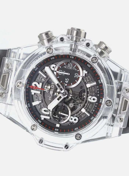 Hublot Big Bang Unico Automatic Men's Watch Ceramic Case With Rubber Strap Authentic Luxury Timepiece