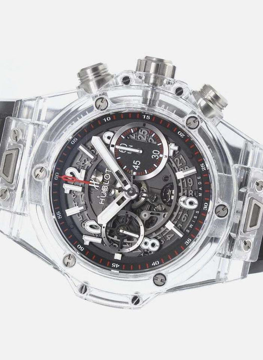Hublot Big Bang Unico Automatic Men's Watch Ceramic Case With Rubber Strap Authentic Luxury Timepiece