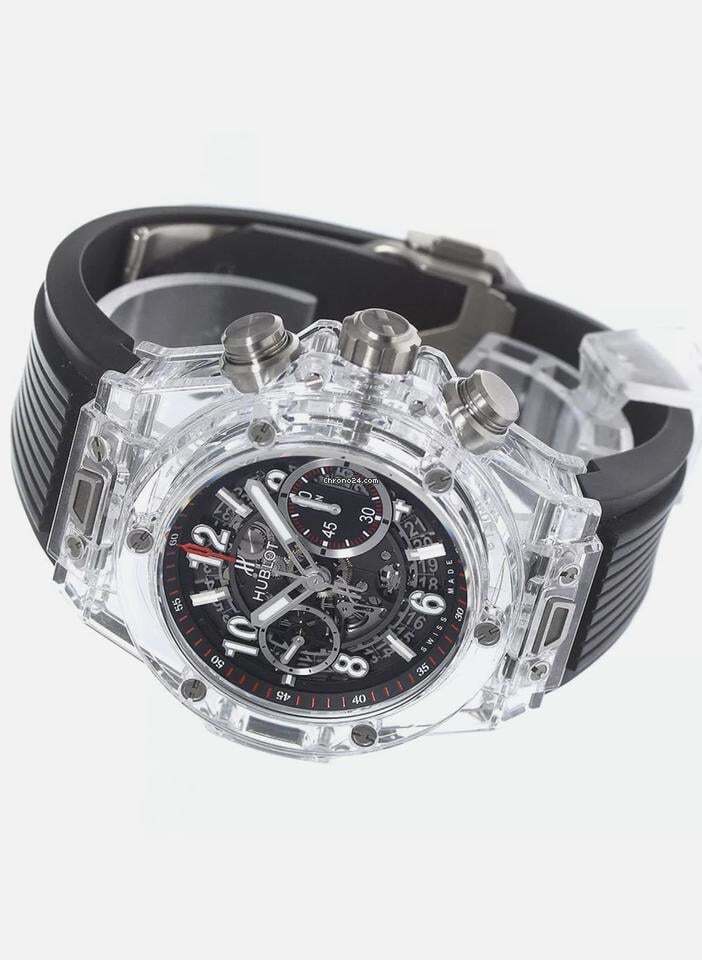 Hublot Big Bang Unico Automatic Men's Watch Ceramic Case With Rubber Strap Authentic Luxury Timepiece