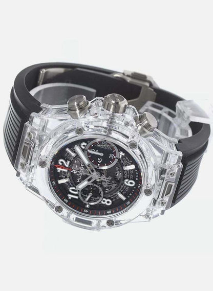 Hublot Big Bang Unico Automatic Men's Watch Ceramic Case With Rubber Strap Authentic Luxury Timepiece