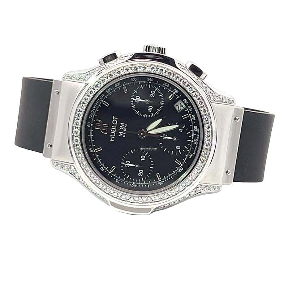 Hublot Elegant Automatic Men's Watch Steel Case With Rubber Strap Authentic Luxury Timepiece