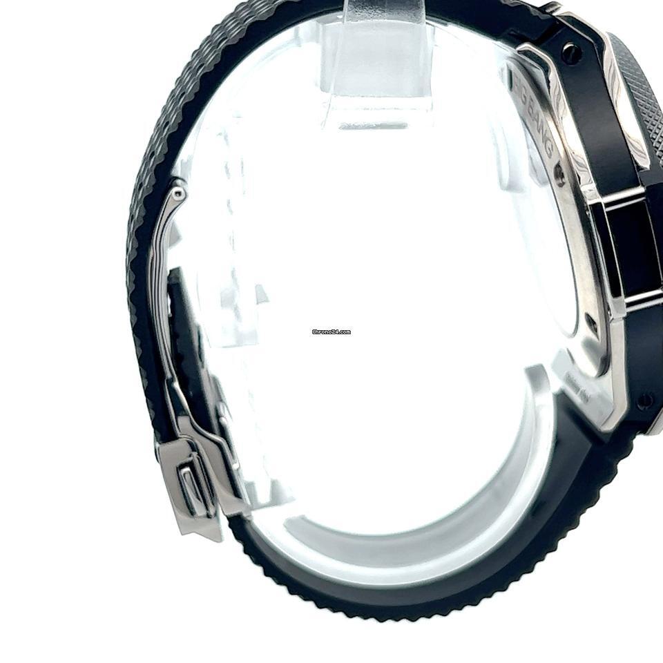 Hublot Big Bang 41 mm Automatic Men's Watch Steel Case With Rubber Strap Authentic Luxury Timepiece