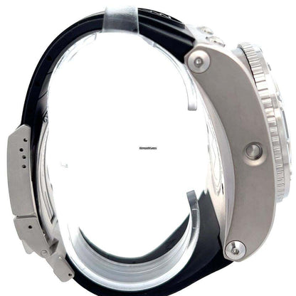 Azimuth Automatic Men's Watch Steel Case With Rubber Strap Authentic Luxury Timepiece