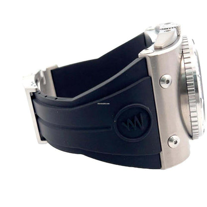 Azimuth Automatic Men's Watch Steel Case With Rubber Strap Authentic Luxury Timepiece