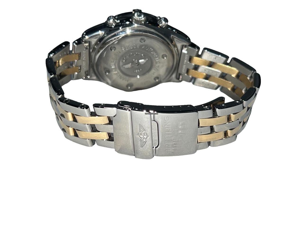 Breitling Chronomat Automatic Men's Watch Steel Case With Gold/Steel Strap Authentic Luxury Timepiece