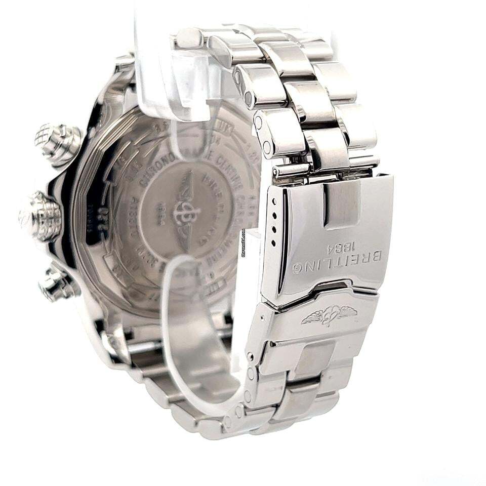 Breitling Super Avenger Automatic Men's Watch With Steel Case and Strap Authentic Luxury Timepiece