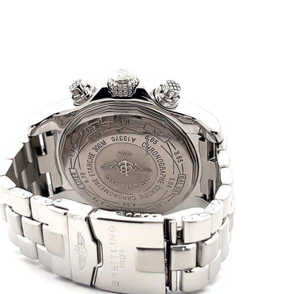 Breitling Super Avenger Automatic Men's Watch With Steel Case and Strap Authentic Luxury Timepiece