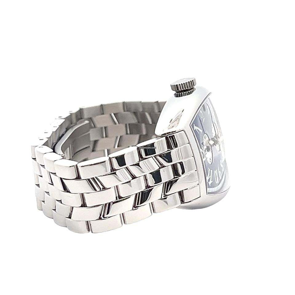 Franck Muller Master Banker Automatic Men's Watch With Steel Case and Strap Authentic Luxury Timepiece