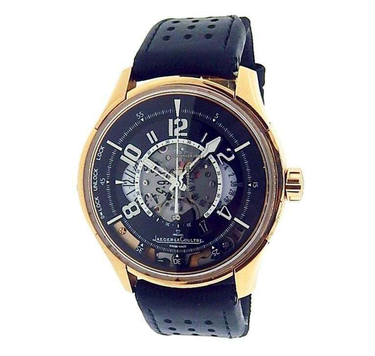 Jaeger-LeCoultre AMVOX Automatic Unisex Watch Rose Gold Case With Leather Strap Authentic Luxury Timepiece