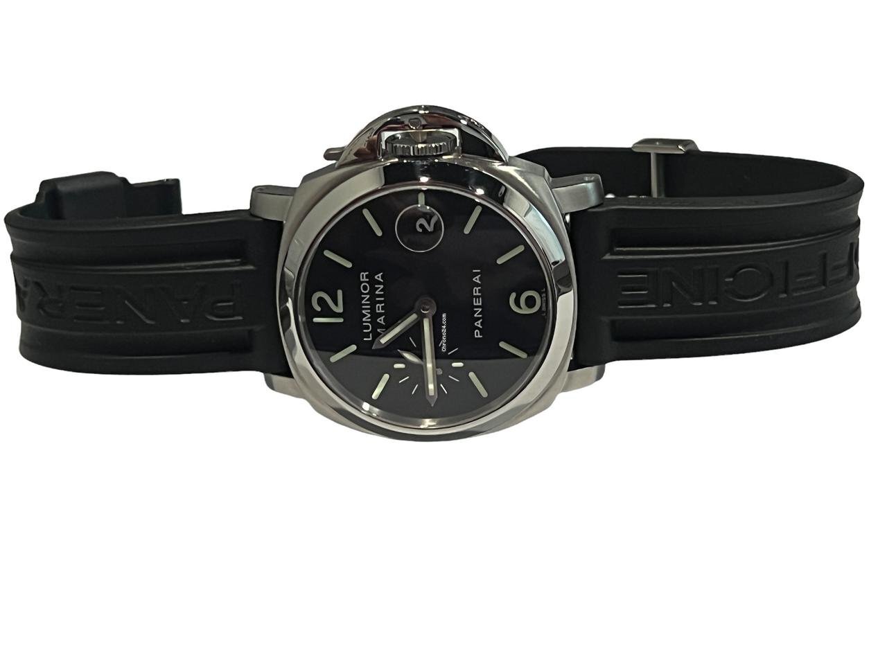 Panerai Luminor Marina Automatic Automatic Men's Watch Steel Case With Rubber Strap Authentic Luxury Timepiece