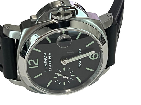 Panerai Luminor Marina Automatic Automatic Men's Watch Steel Case With Rubber Strap Authentic Luxury Timepiece
