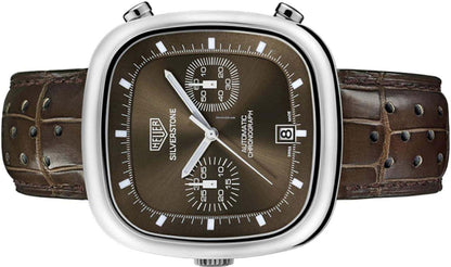 TAG Heuer Silverstone Automatic Men's Watch Steel Case With Crocodile skin Strap Authentic Luxury Timepiece