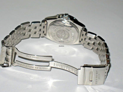 Breitling Wings Lady Quartz Women's Watch With Steel Case and Strap Authentic Luxury Timepiece