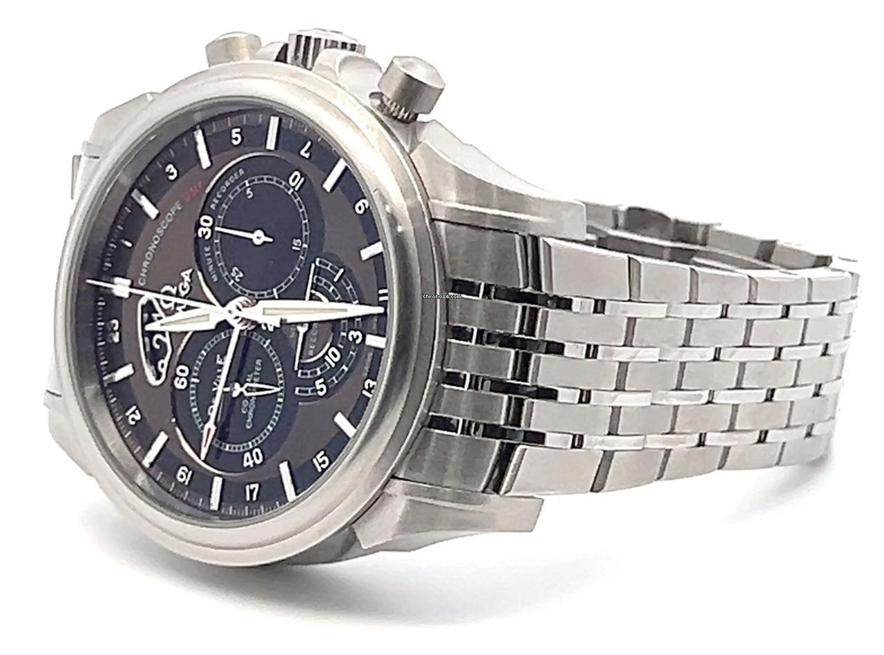 Omega De Ville Co-Axial Automatic Men's Watch With Steel Case and Strap Authentic Luxury Timepiece