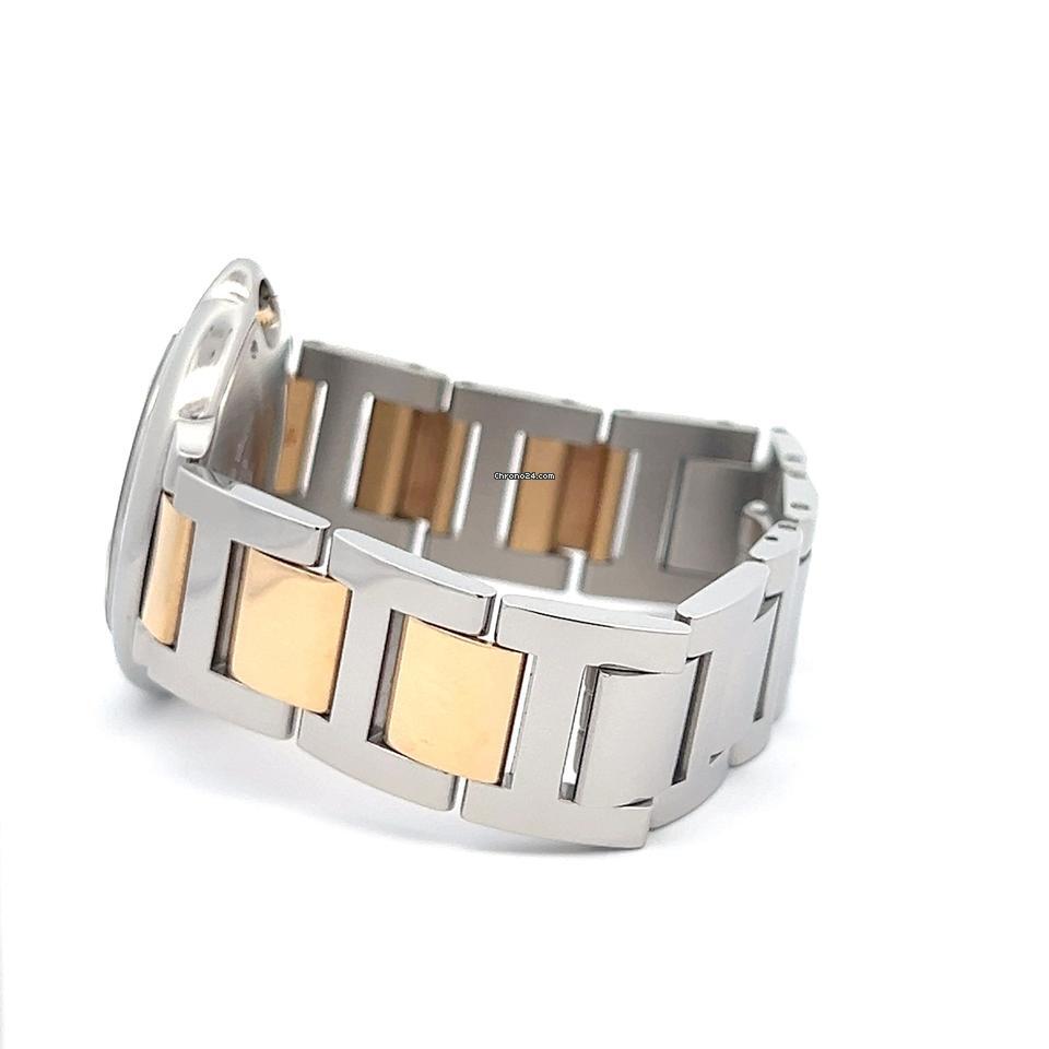 Cartier Ballon Bleu 36mm Quartz Women's Watch Gold/Steel Case With Gold/Steel Strap Authentic Luxury Timepiece