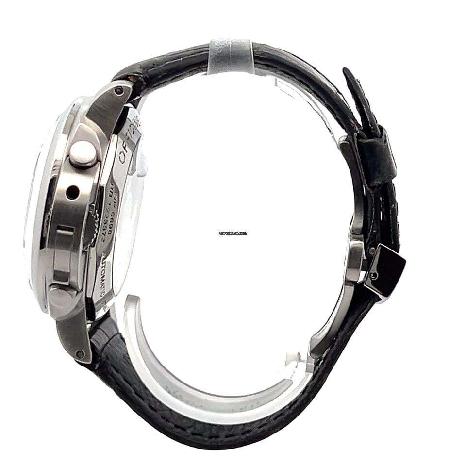 Panerai Luminor 1950 3 Days Chrono Flyback Automatic Men's Watch Steel Case With Leather Strap Authentic Luxury Timepiece