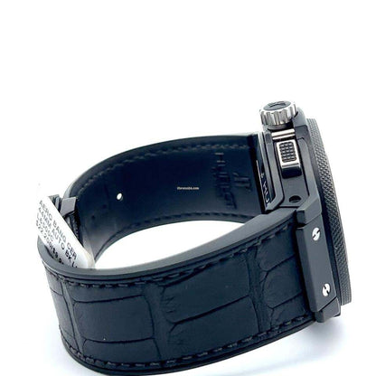 Hublot Big Bang Aero Bang Automatic Men's Watch Ceramic Case With Leather Strap Authentic Luxury Timepiece