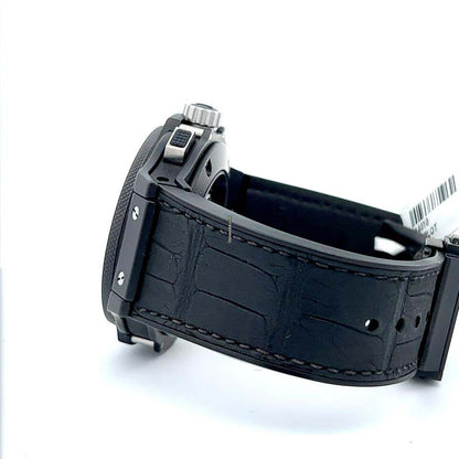 Hublot Big Bang Aero Bang Automatic Men's Watch Ceramic Case With Leather Strap Authentic Luxury Timepiece