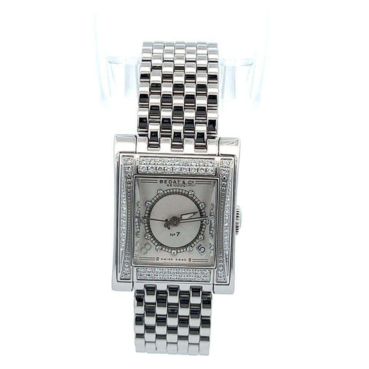 Bedat & Co Nº7 Automatic Women's Watch With Steel Case and Strap Authentic Luxury Timepiece