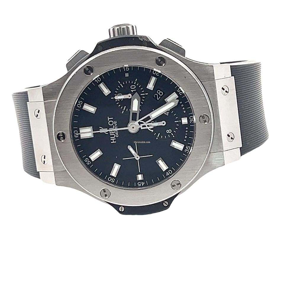 Hublot Big Bang Automatic Men's Watch Steel Case With Rubber Strap Authentic Luxury Timepiece