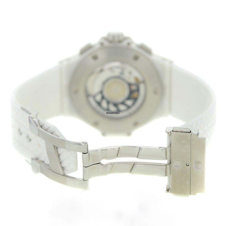 Hublot Big Bang 41 mm Automatic Men's Watch Steel Case With Rubber Strap Authentic Luxury Timepiece