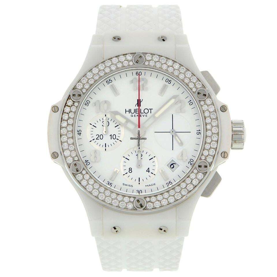 Hublot Big Bang 41 mm Automatic Men's Watch Steel Case With Rubber Strap Authentic Luxury Timepiece